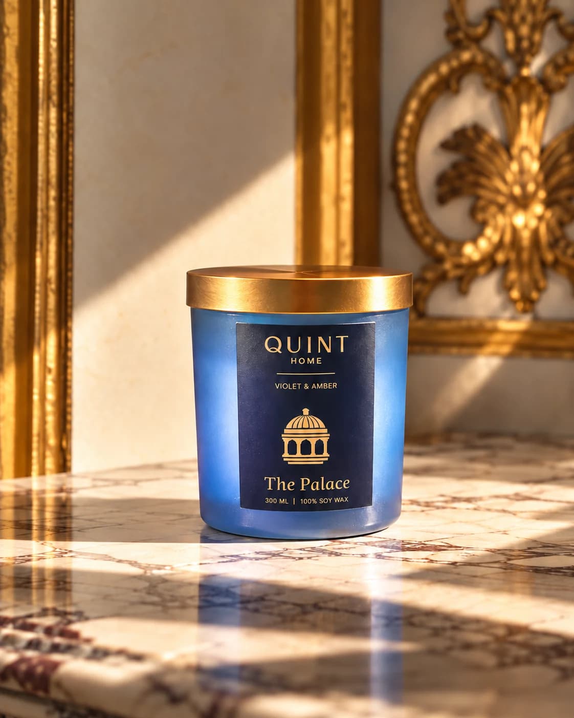 The Palace – Violet & Amber soy wax candle – Quint Home